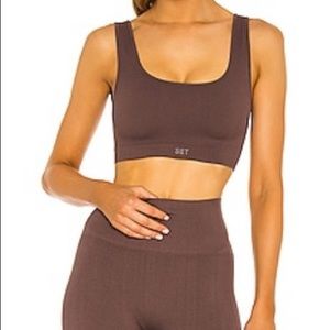 Set Active x Revolve box cut bra and leggings
